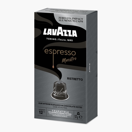 Capsule cafea Ristretto, compatibile Nespresso, 10 băuturi