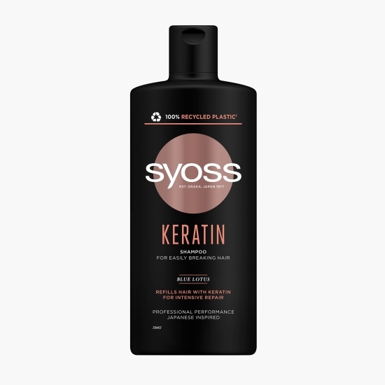 Șampon Keratin pentru păr cu tendință de rupere 440ml