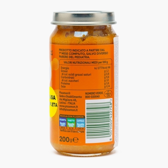 Masă completă cu ton, legume și paste, +7 luni, 200g
