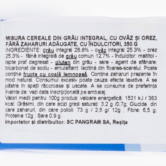 Cereale integrale fără zaharuri adăugate 350g