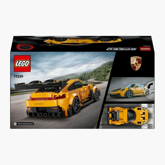 Supermașina Porsche 911 GT3 RS, 77239 Speed Champions, 348 piese, +9 ani