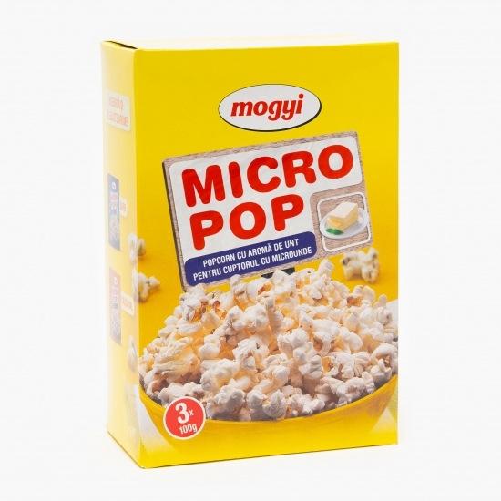 Popcorn cu aromă de unt Micropop 3x100g