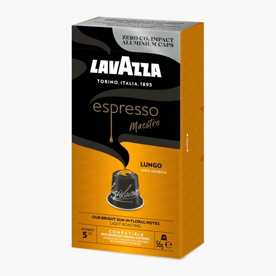 Capsule cafea Lungo, compatibile Nespresso, 10 băuturi
