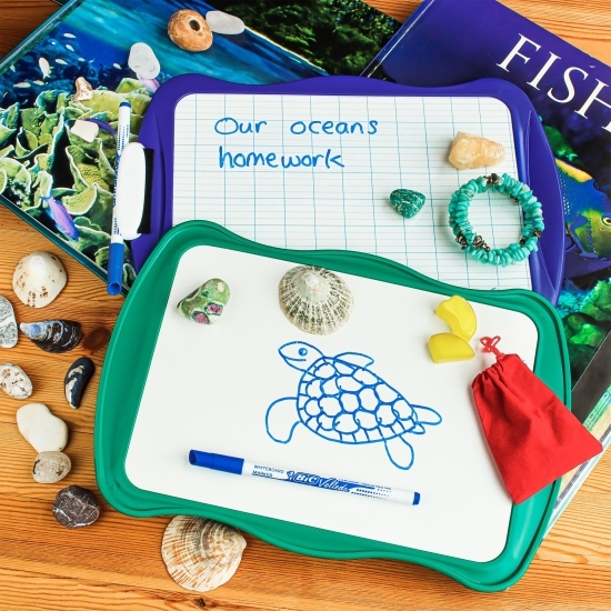 Tablă albă pentru copii Velleda Kids 30x20cm, diverse culori