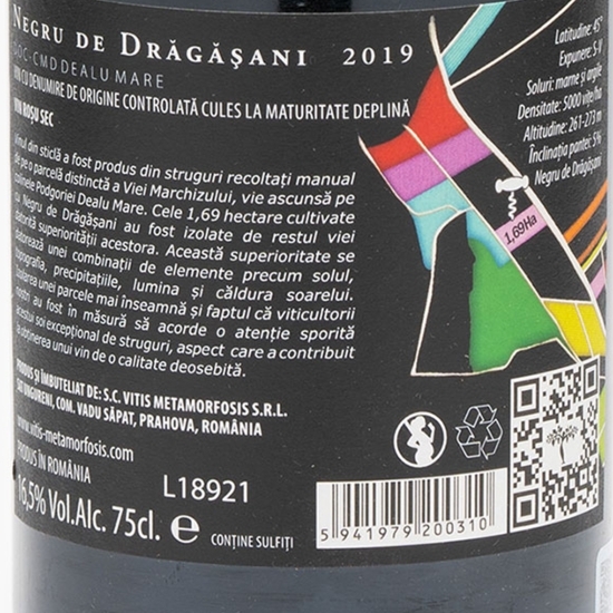 Vin roșu sec Negru de Drăgășani 0.75l