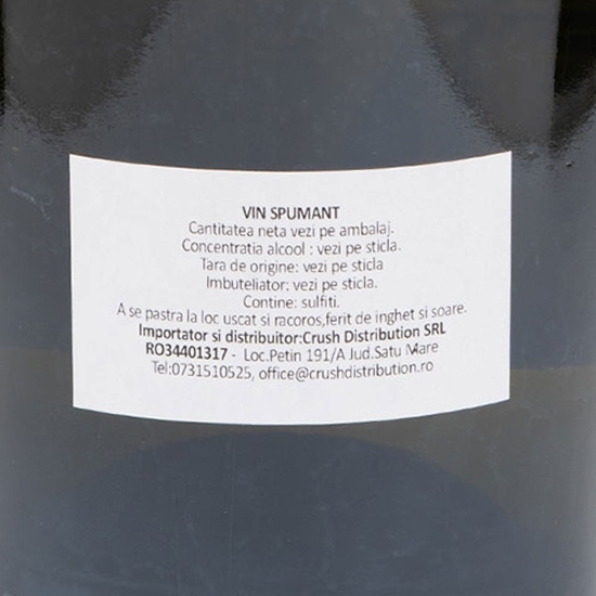 Vin spumant alb brut Vaporetto Prosecco, 11%, 0.75l