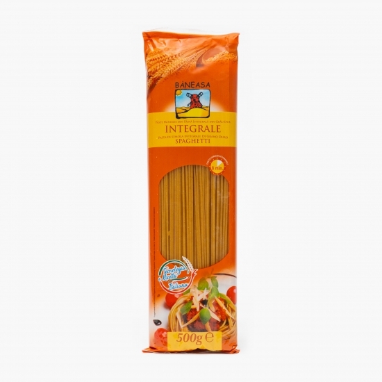 Paste Spaghetti integrale din grâu dur 500g