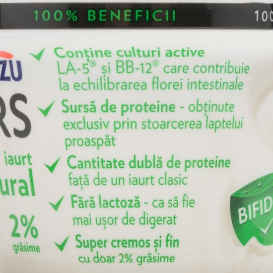 Iaurt natural 2% grăsime Bifidus 150g