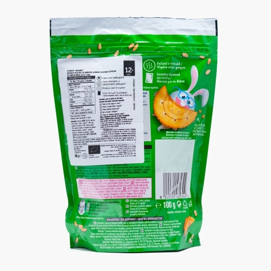 Crackers organici cu morcovi, 100g, +12 luni