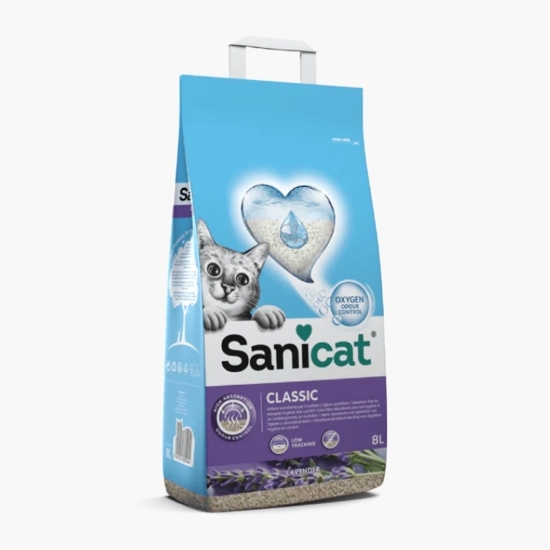 Nisip pentru litieră Classic, lavandă, 8l
