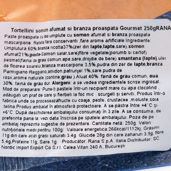 Paste proaspete Girasoli umplute cu somon afumat și brânză proaspătă gourmet 250g