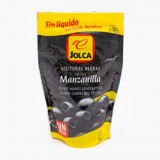 Măsline Manzanilla negre fără sâmburi și fără saramură 75g