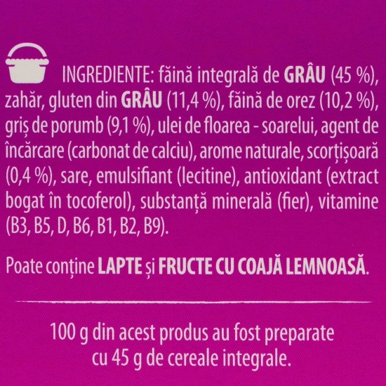 Cereale pentru mic dejun cu scorțișoară și proteine 340g