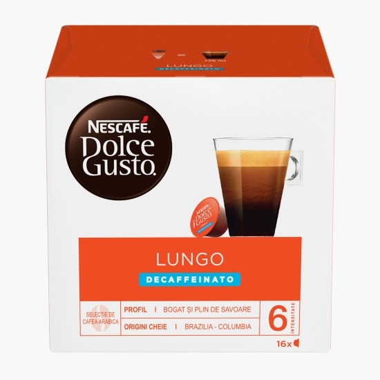 Capsule cafea, Lungo Decaffeinato, 16 băuturi, 112g