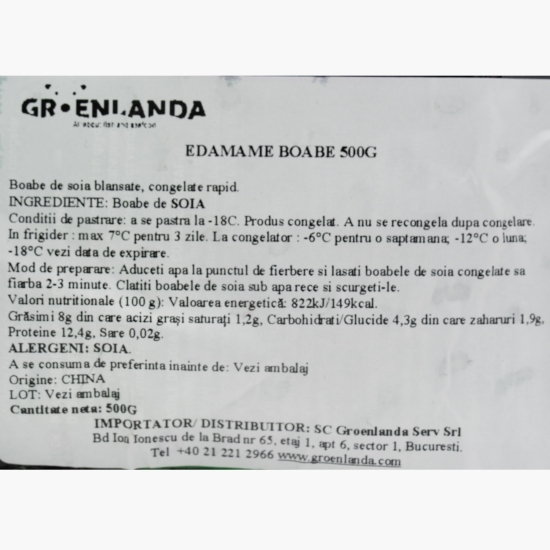 Edamame boabe 500g