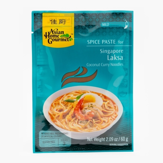 Pastă condimentată pentru tăiței Singapore Laksa, Noodles 60g