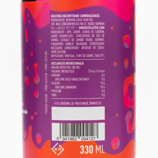 Băutură răcoritoare carbogazoasă artizanală sticlă 0.33l