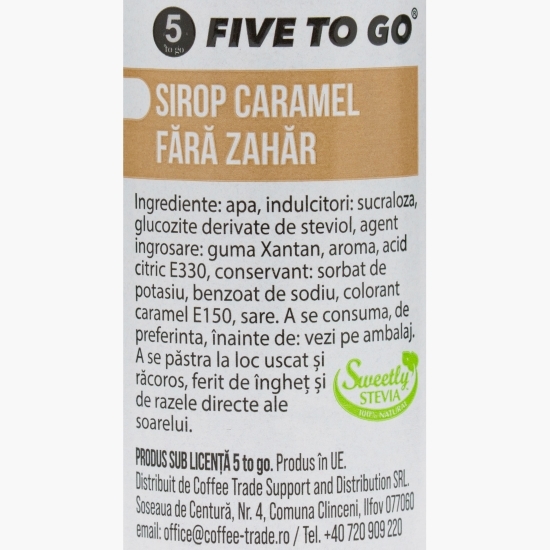 Sirop cafea caramel, fără zahăr 50ml
