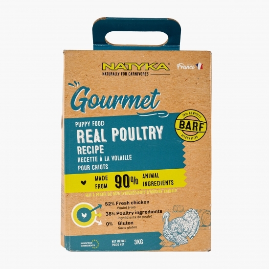 Hrană semiumedă pentru căței 3kg