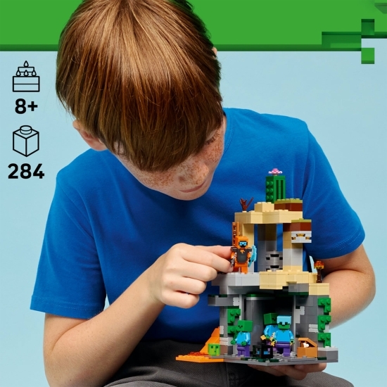 Temnița cu zombi, 21587 Minecraft, 284 piese, +8 ani