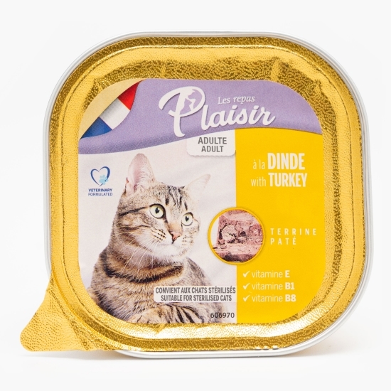 Hrană umedă pentru pisici adulte, pate, 100g, curcan