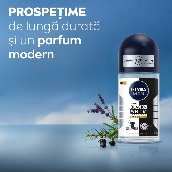 Deodorant antiperspirant roll-on Men Black & White Epic Night 50ml