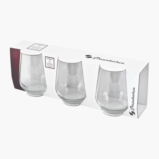 Set 3 pahare apă Allegra 425ml