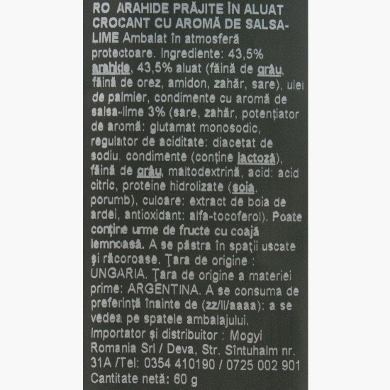 Arahide în crustă crocantă Crasssh!, aromă salsa și lime 60g