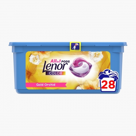 Detergent de rufe capsule All in One Pods Gold Orchid, 28 spălări