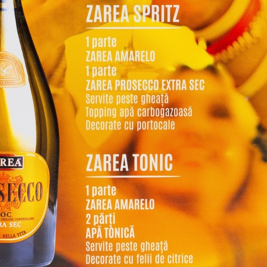 Kit cocktail Spritz: Lichior Amarelo Aperitif, 11%, 0.5l + Prosecco extrasec alb, 11%, 0.75l
