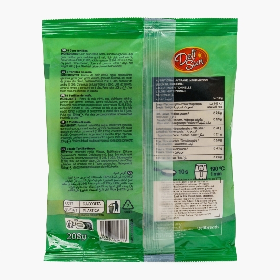 Lipii din făină de porumb, fără gluten, 8 buc, 208g