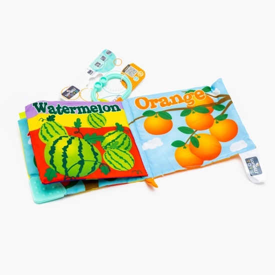 Cărticică interactivă pentru bebeluși, Fructe, 0+ luni
