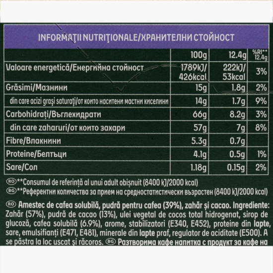 Milka 3în1, plicuri 24x12.4g, mix de ciocolată