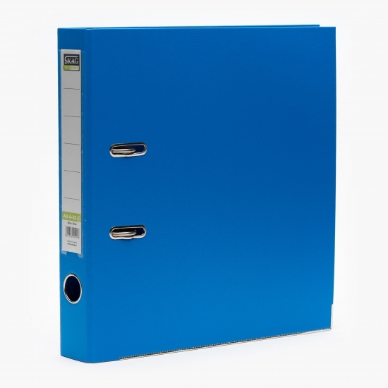 Biblioraft Skag Economy, PP, A4, cotor 5 cm, albastru