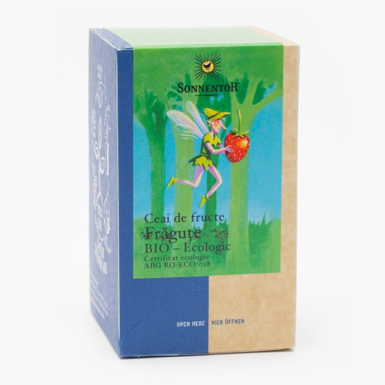 Ceai de fructe frăguțe eco 18 plicuri