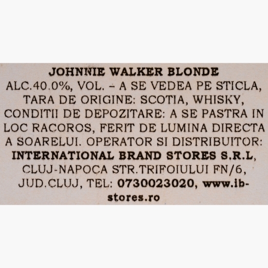 Blended Whiskey Scotch Blonde, 40%, Scotland, 0.7l