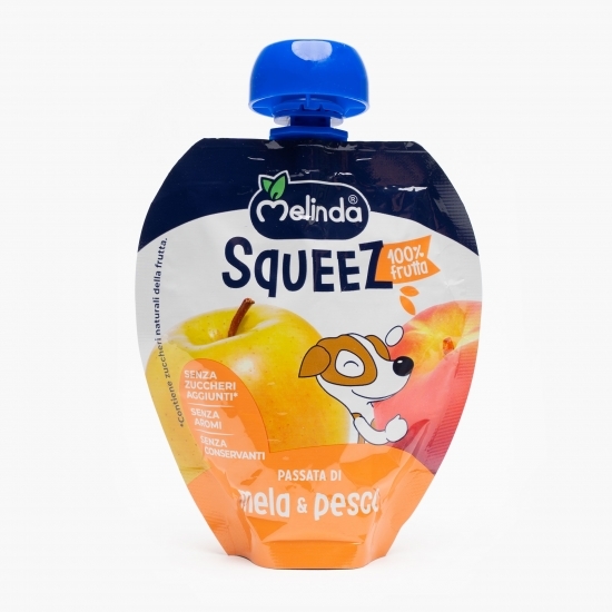 Squeez piure de mere și piersici 90g