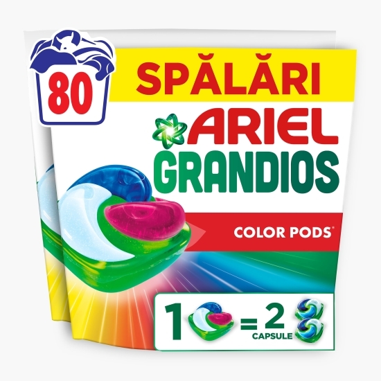 Detergent de rufe capsule Grandios Color, 80 spălări, 80 buc