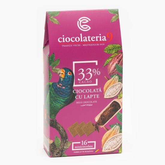 Ciocolată cu lapte, 33% cacao, 80g (16x5g)