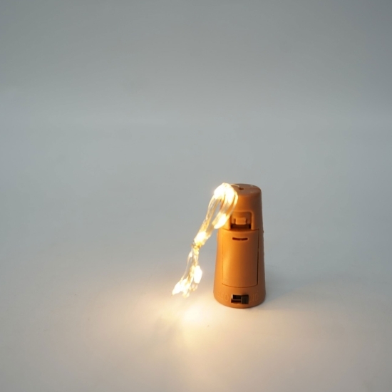 Instalație Crăciun, 1 metru, 10 LED-uri, alb cald, cu baterii