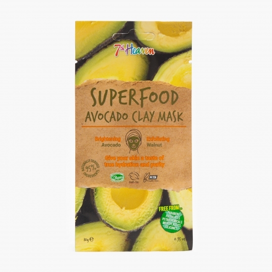 Mască de față Superfood cu avocado și argilă 10g
