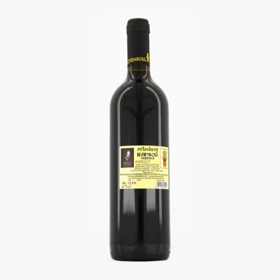 Vin roșu sec Merlot, 13.5%, 0.75l
