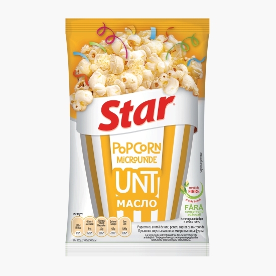 Popcorn microunde aromă unt 80g
