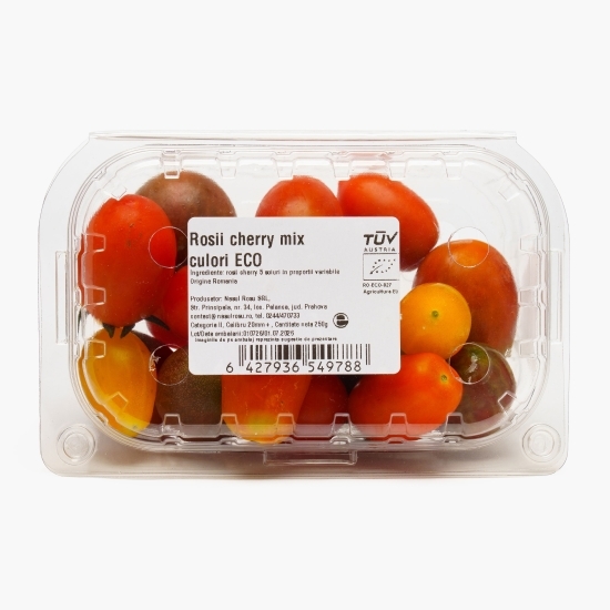 Roșii cherry mix culori eco România (Nasul Roșu) 250g