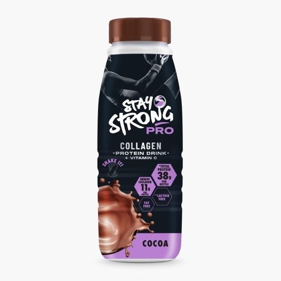 Băutură proteică cu colagen, cu aromă de cacao Collagen Shake, fără lactoză 500ml