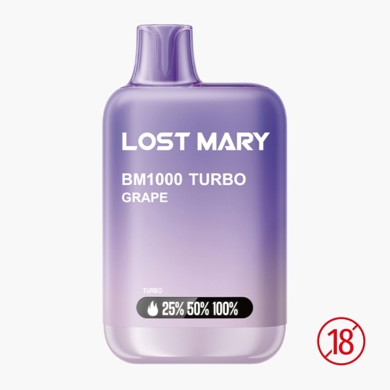 Țigară electronică de unică folosință BM1000 Turbo Grape, 2ml, 2% nicotină, 1000 pufuri