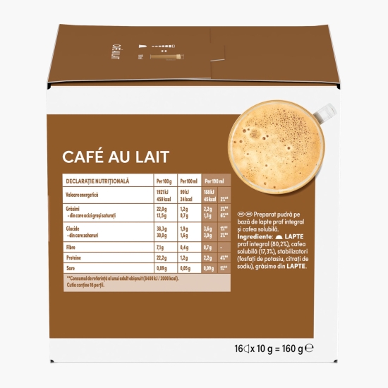 Café au lait 16 băuturi 160g, capsule cafea