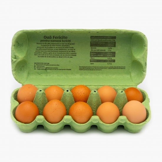 Ouă mărimea M de la găini crescute în aer liber 10 buc
