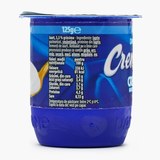 Iaurt Cremosso natural 5.3% grăsime, 125g