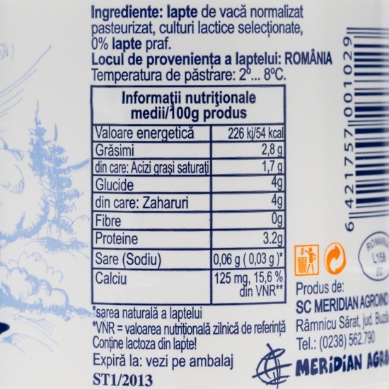 Iaurt 2.8% grăsime, 500g